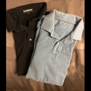 Lot of Two (2) polos, J Crew and Express, M